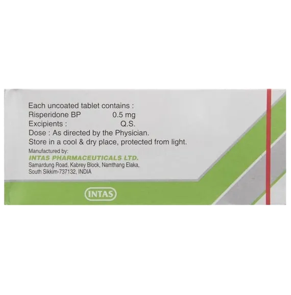 risdone mt 0.5mg tablet 10's